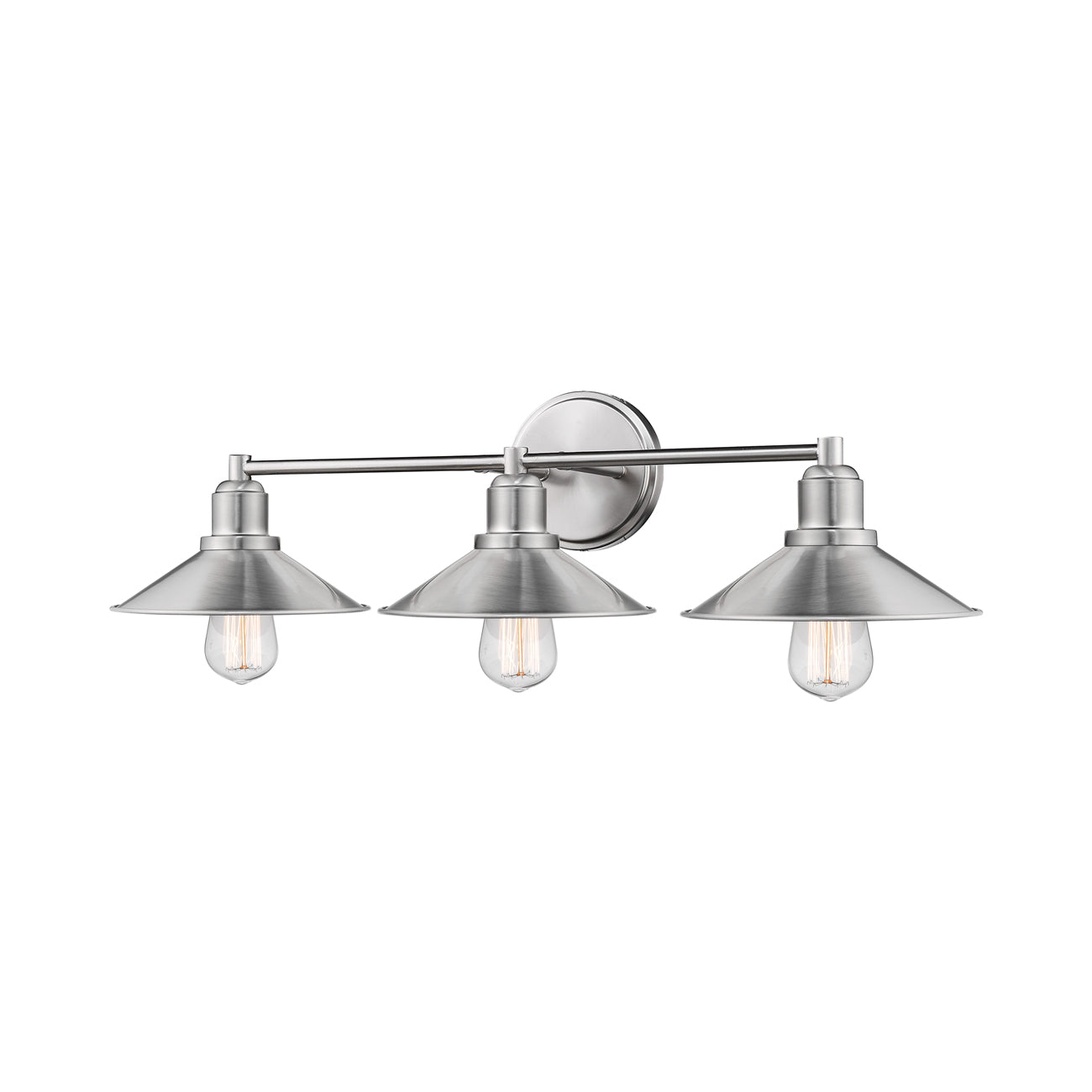 Casa Bath Vanity Light in Brushed Nickel (3-Light).