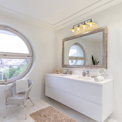 Casa Bath Vanity Light in bathroom.