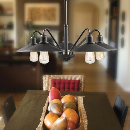 Casa Chandelier in dining room.