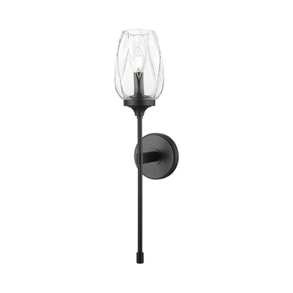 Cassian Wall Light in Matte Black.