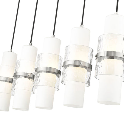 Cayden Linear Chandelier in Detail.