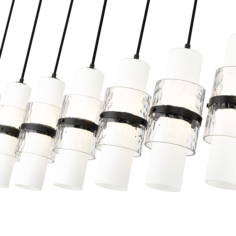 Cayden Linear Chandelier in Detail.