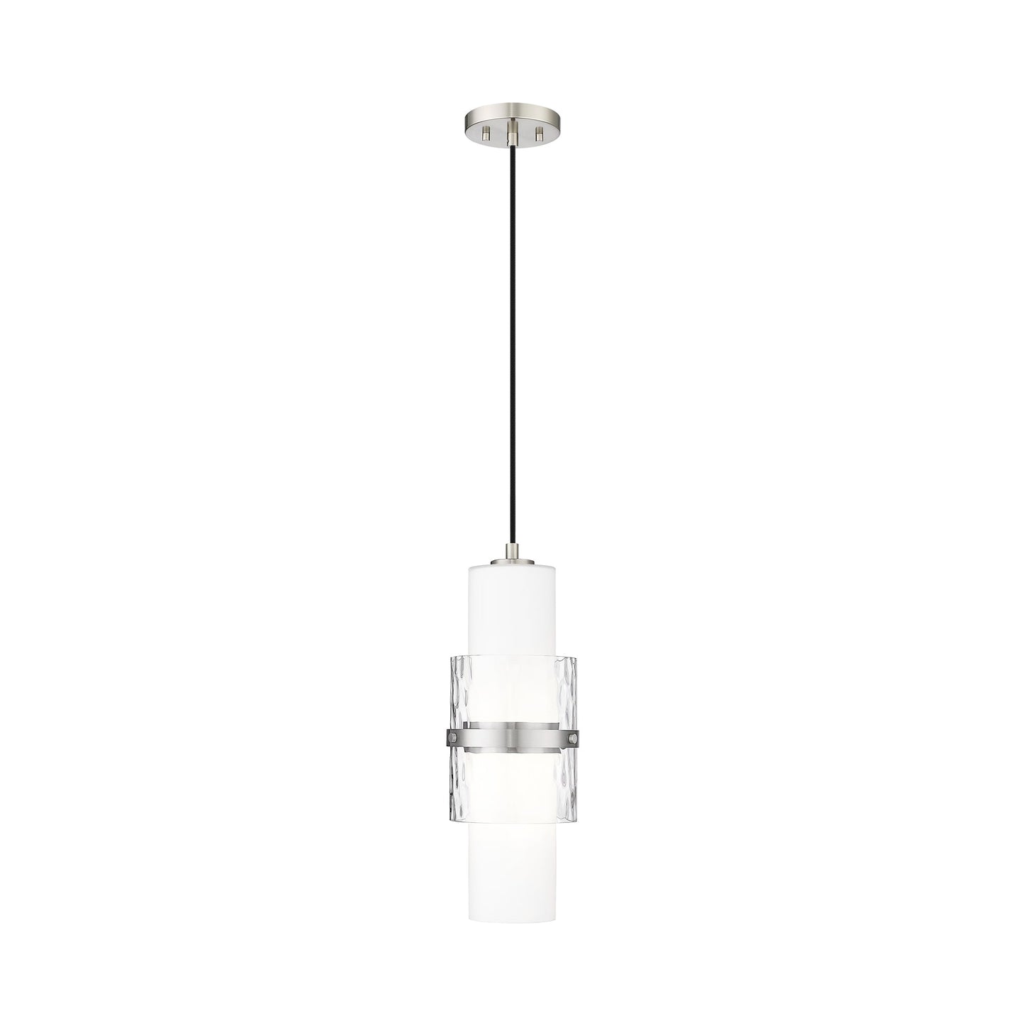 Cayden Pendant Light in Brushed Nickel (Cord).