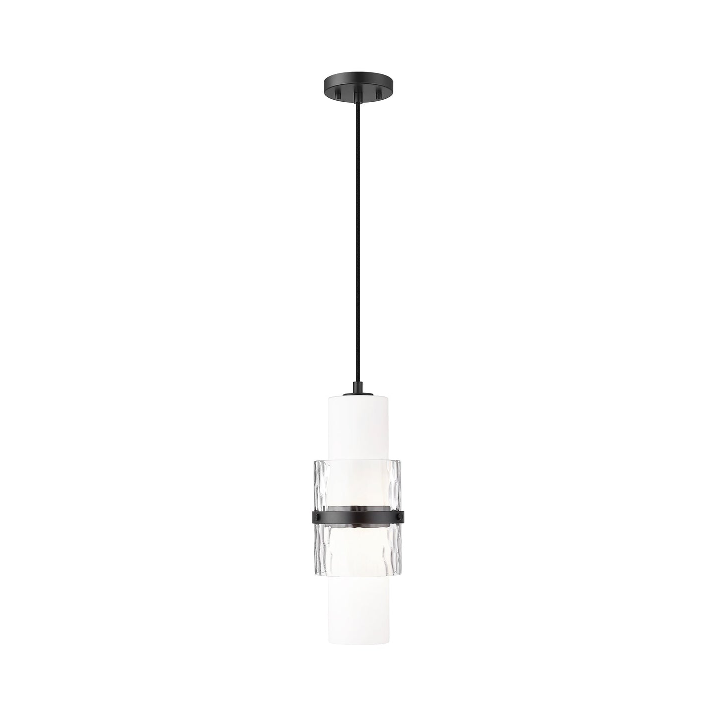 Cayden Pendant Light in Matte Black (Cord).