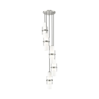 Cayden Round Chandelier in Brushed Nickel (5-Light).