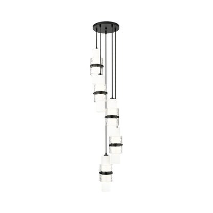 Cayden Round Chandelier in Matte Black (5-Light).