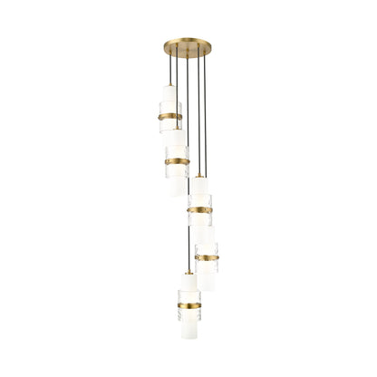 Cayden Round Chandelier in Modern Gold (5-Light).