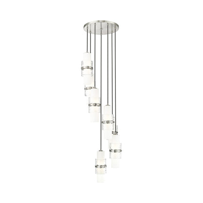 Cayden Round Chandelier in Brushed Nickel (7-Light).