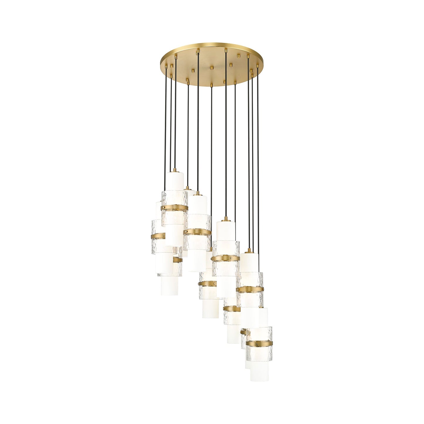 Cayden Round Chandelier in Modern Gold (11-Light).