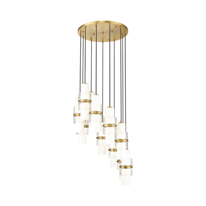 Cayden Round Chandelier in Modern Gold (11-Light).
