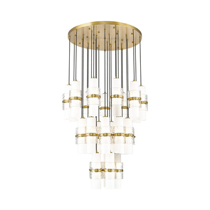 Cayden Round Chandelier in Modern Gold (27-Light).