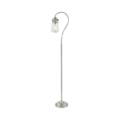 Celeste Floor Lamp in Brushed Nickel.