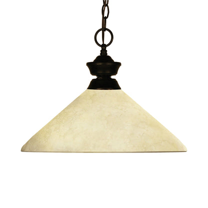 Challenger Pendant Light in Golden Mottle.