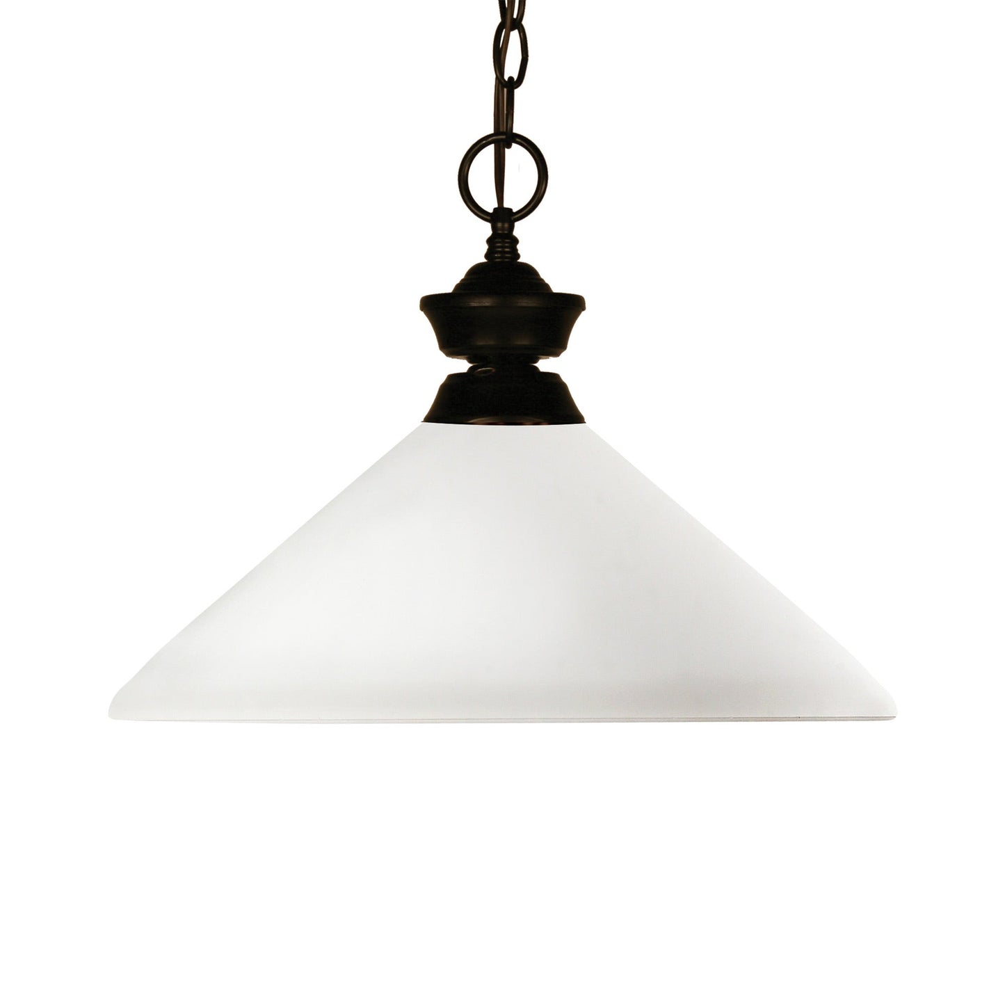 Challenger Pendant Light in Matte Opal.