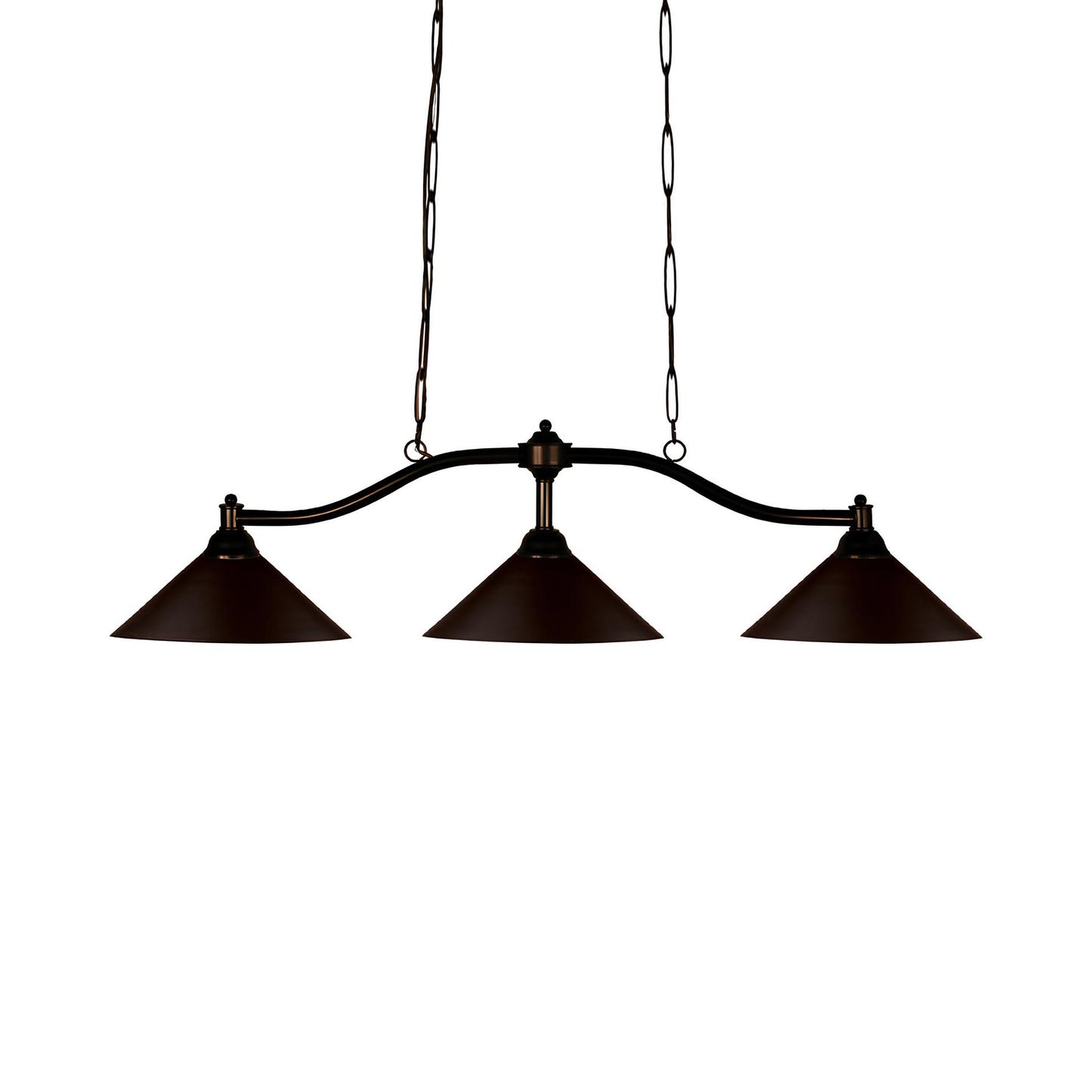 Chance Billiard Pendant Light in Bronze.