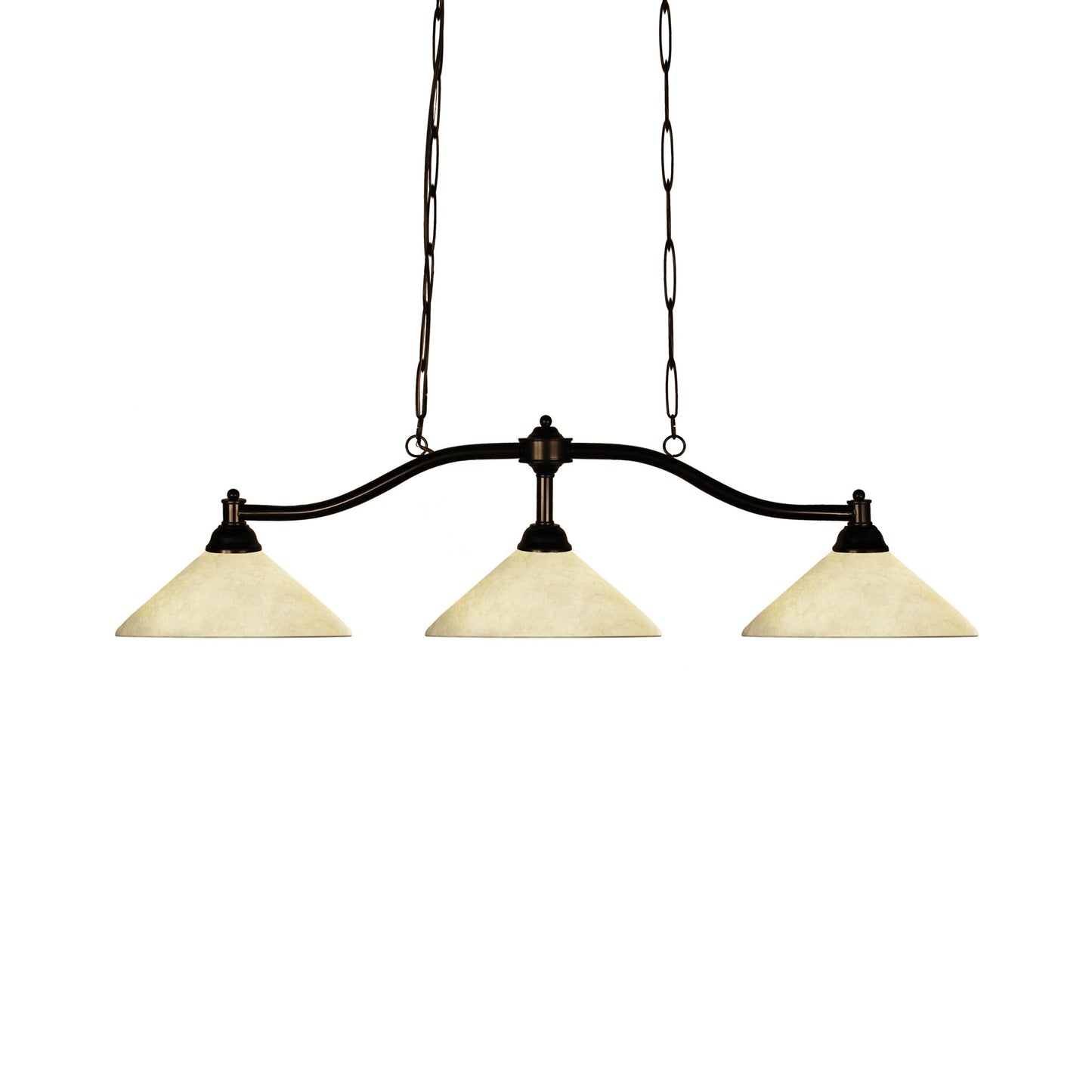 Chance Billiard Pendant Light in Golden Mottle.