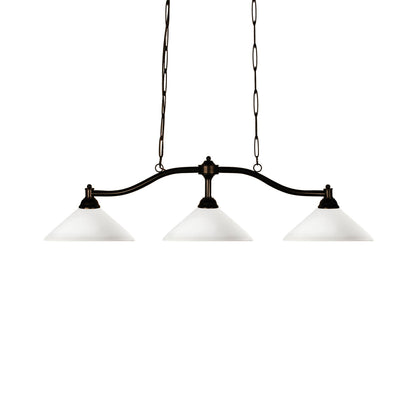 Chance Billiard Pendant Light in Matte Opal.