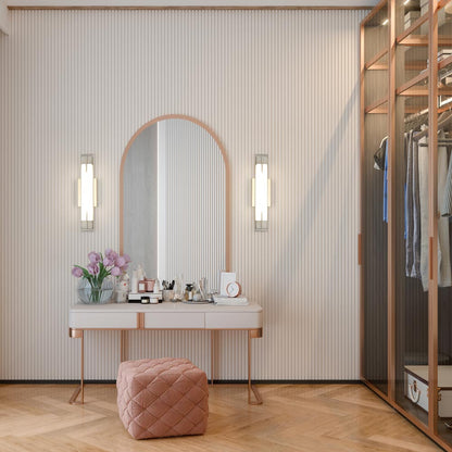 Chase LED Bath Vanity Light in walk-in closet.