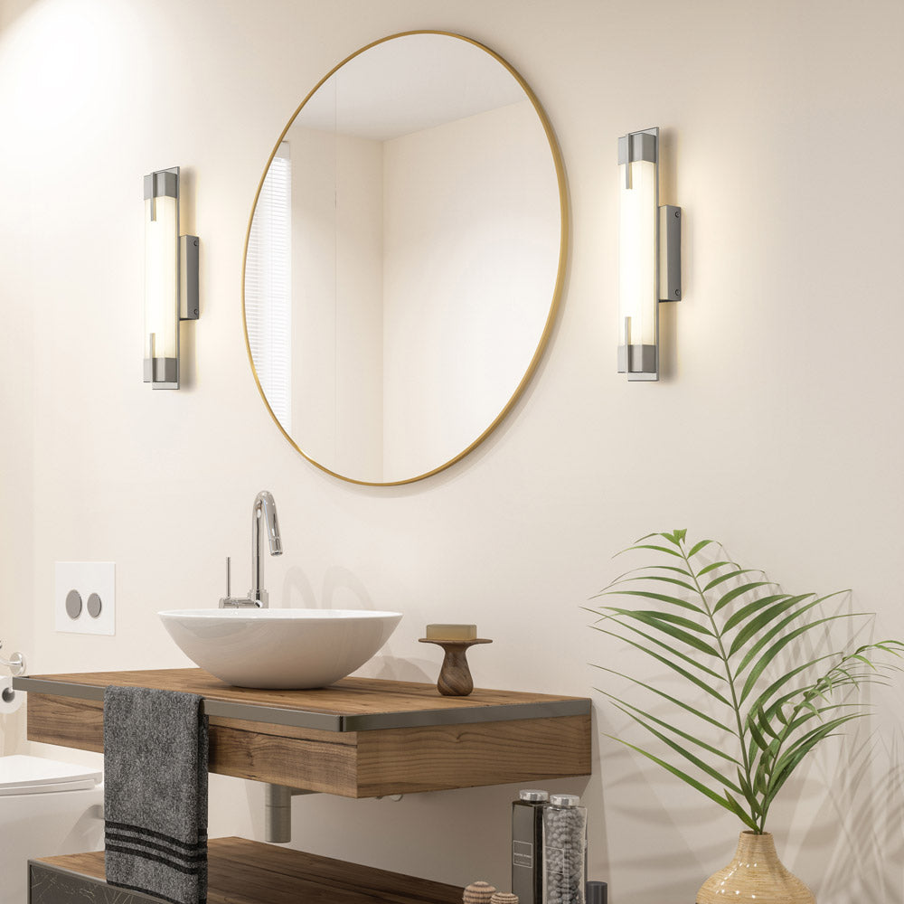 Chase LED Bath Vanity Light in bathroom.