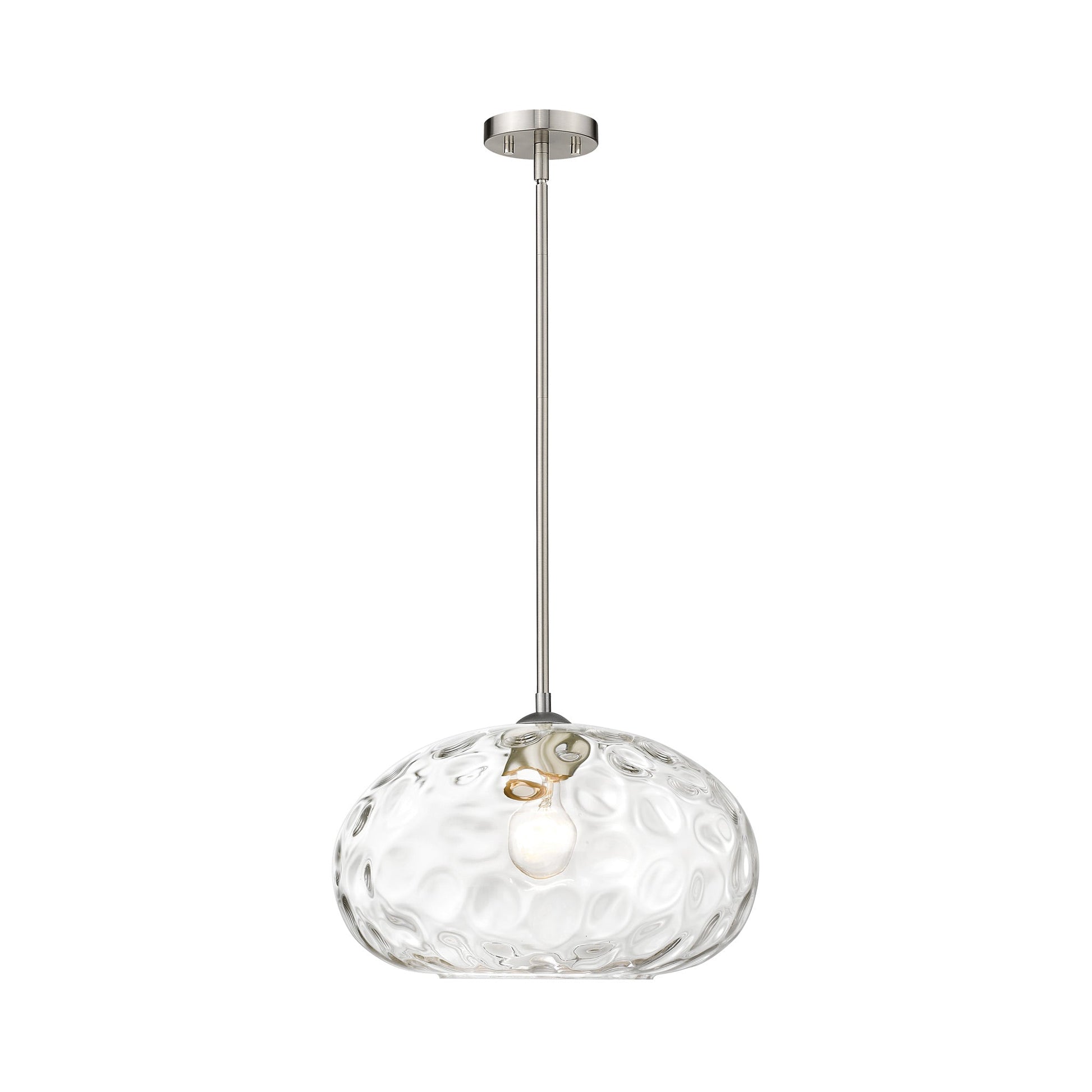 Chloe Pendant Light in Brushed Nickel (Oval).