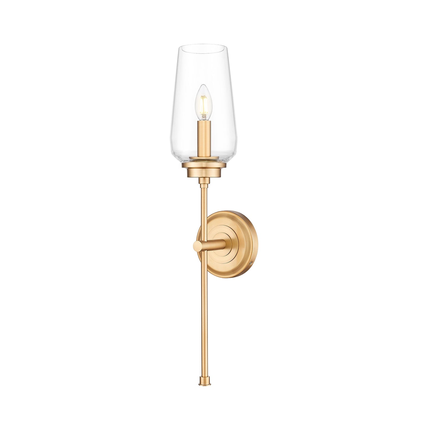 Clara Wall Light in Modern Gold.