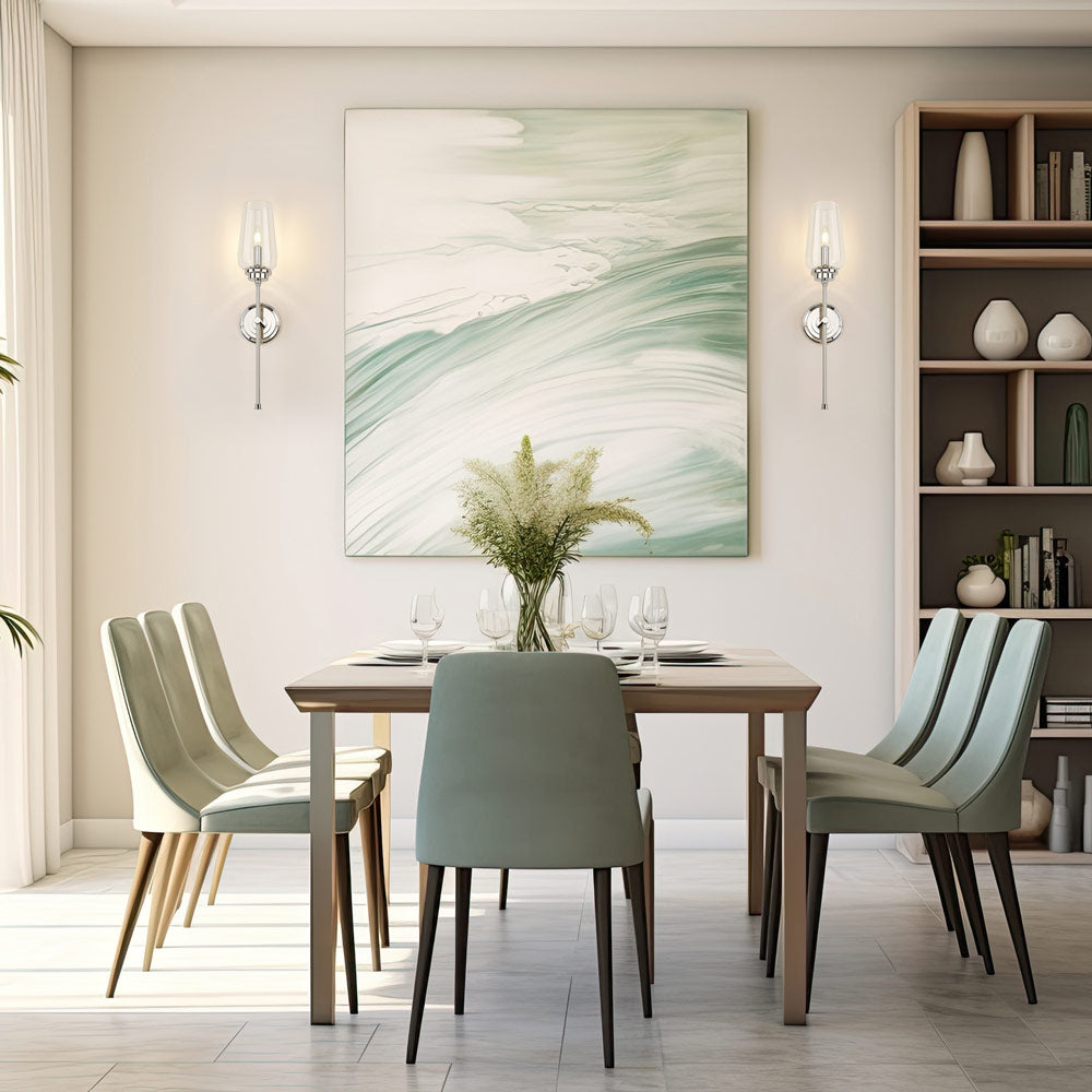 Clara Wall Light in dining room.
