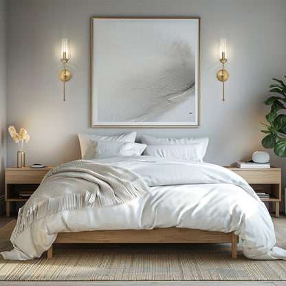 Clara Wall Light in bedroom.