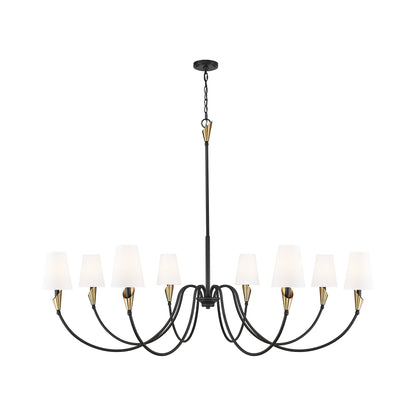 Claudelle Chandelier in Modern Gold (65-Inch).