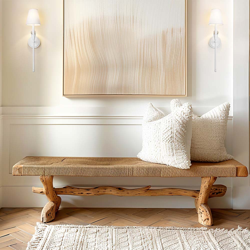 Claudelle Vertical Wall Light in living room.