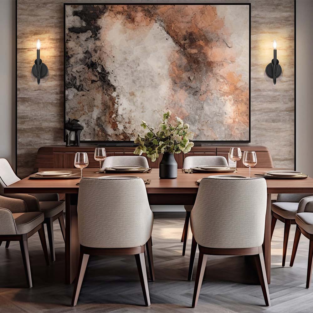 Claudelle Wall Light in dining room.