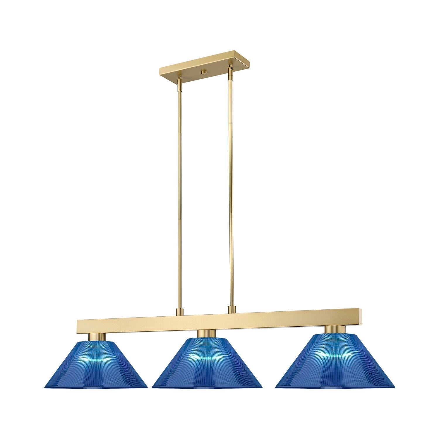Cobalt Cone Billiard Pendant Light.