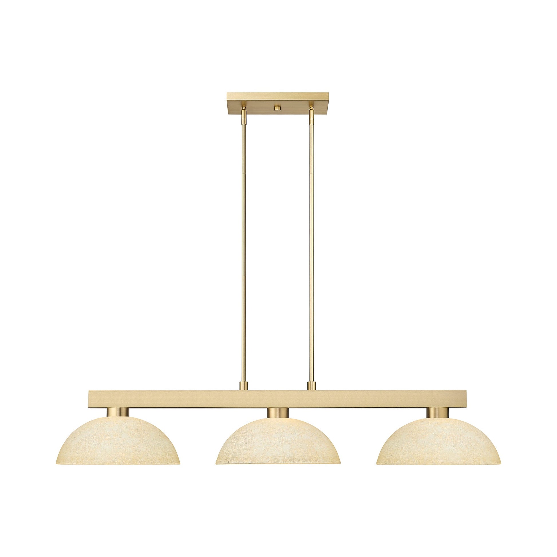 Cobalt Dome Billiard Pendant Light in Modern Gold/Golden Mottle.