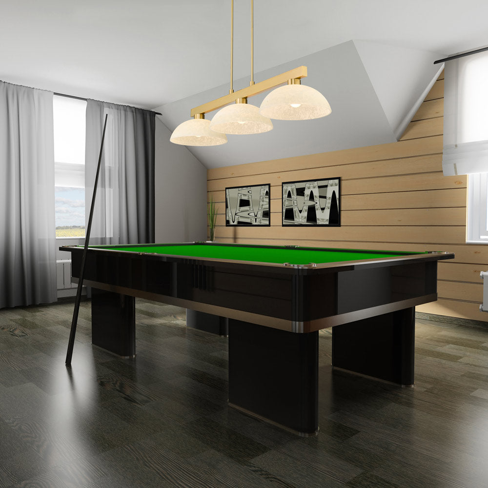 Cobalt Dome Billiard Pendant Light in playroom.