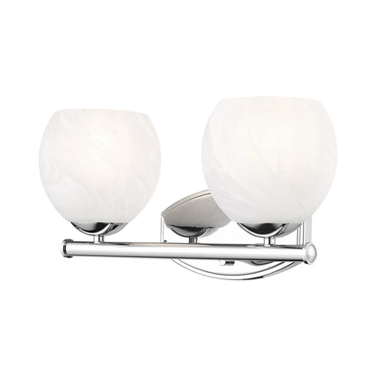Colette Bath Vanity Light in Chrome (2-Light).