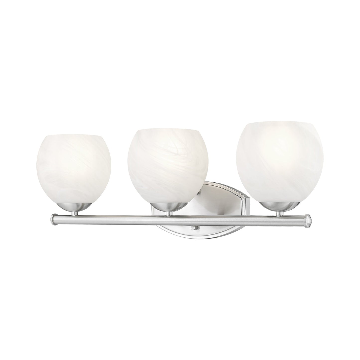 Colette Bath Vanity Light in Brushed Nickel (3-Light).