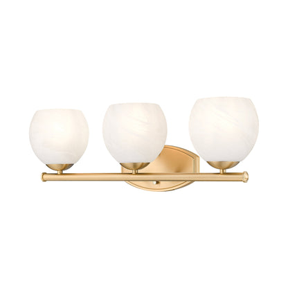 Colette Bath Vanity Light in Modern Gold (3-Light).