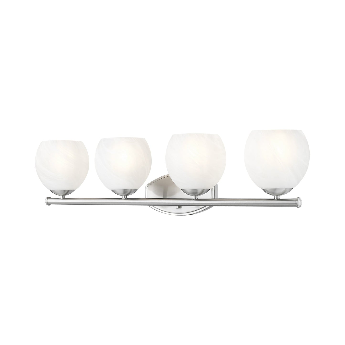 Colette Bath Vanity Light in Brushed Nickel (4-Light).