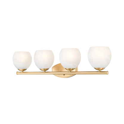 Colette Bath Vanity Light in Modern Gold (4-Light).