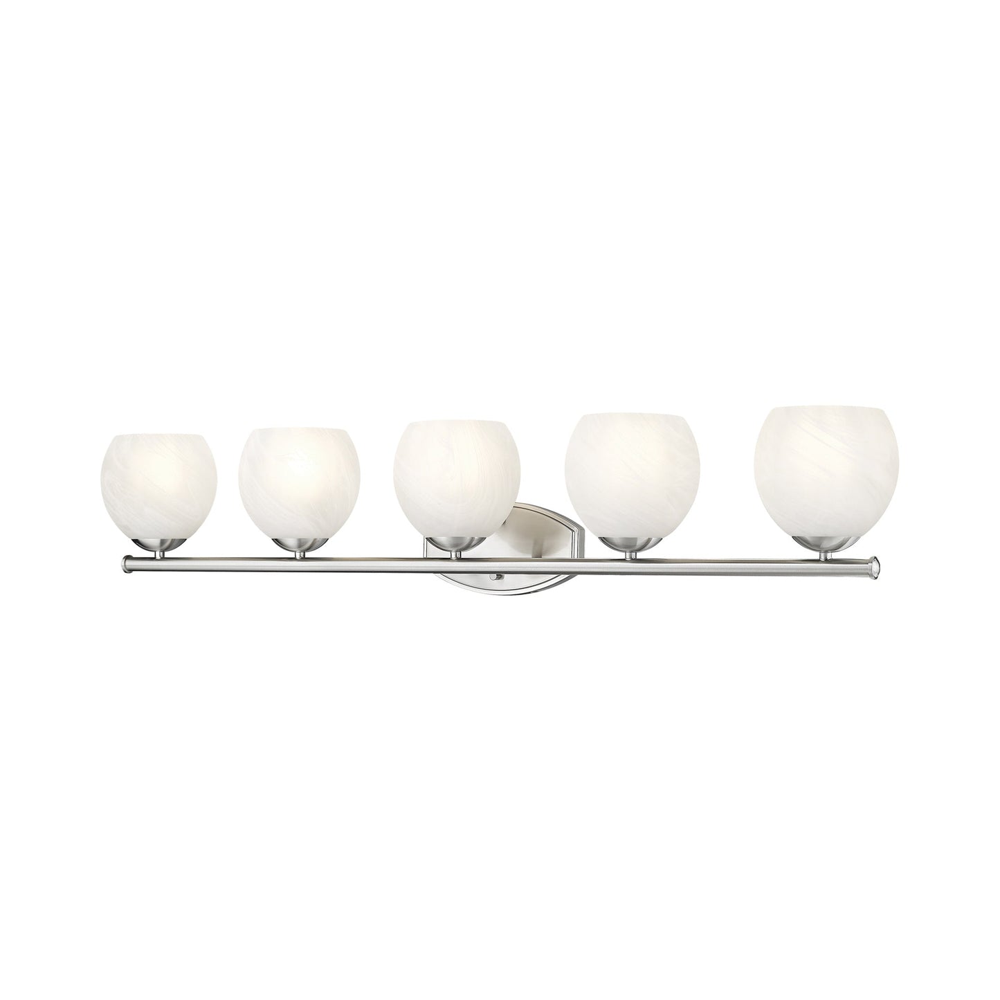 Colette Bath Vanity Light in Brushed Nickel (5-Light).