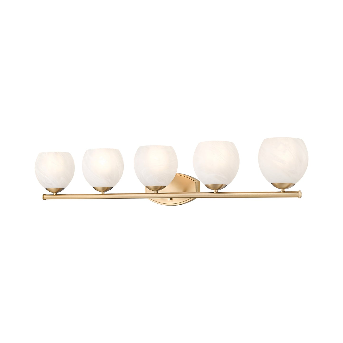 Colette Bath Vanity Light in Modern Gold (5-Light).