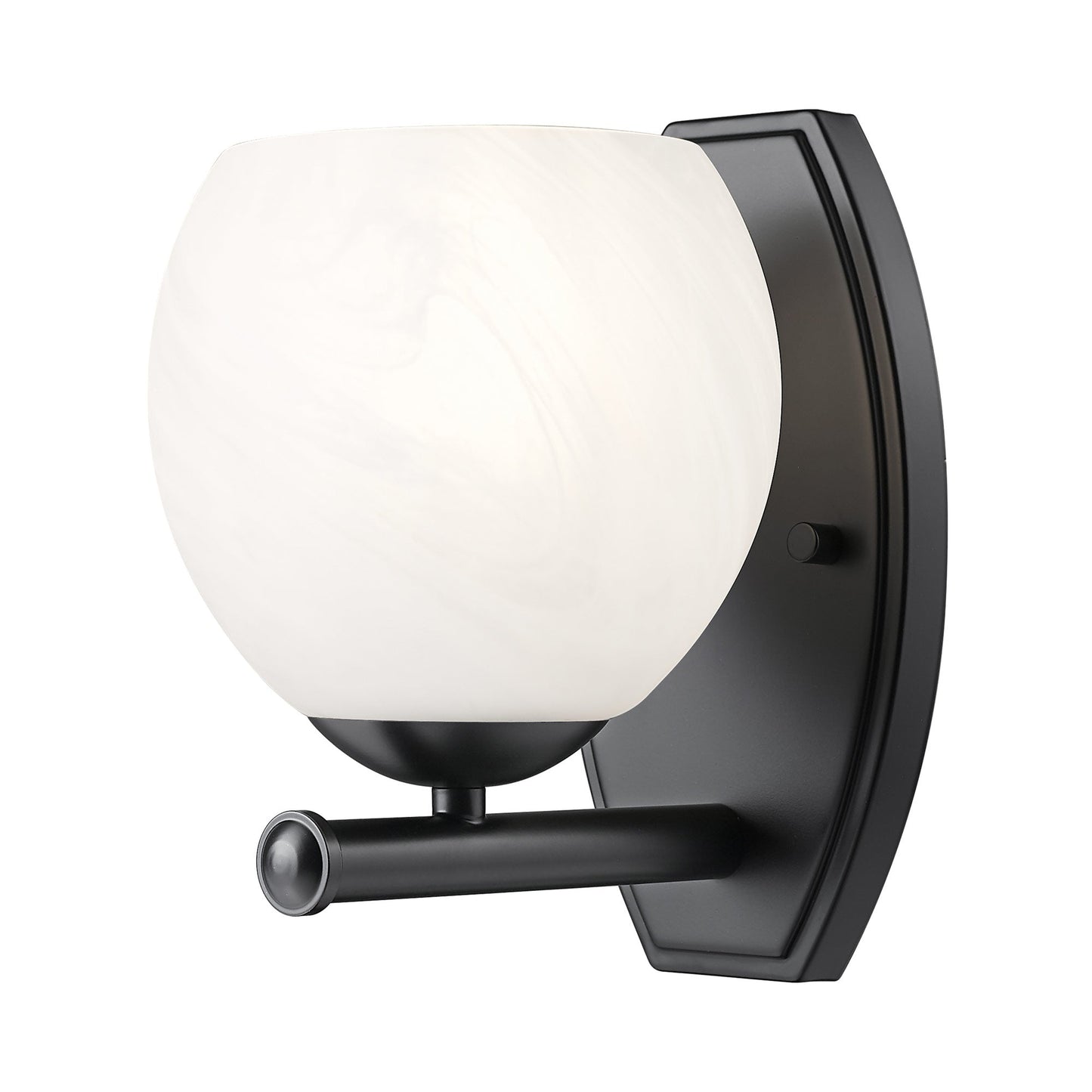 Colette Wall Light in Matte Black.
