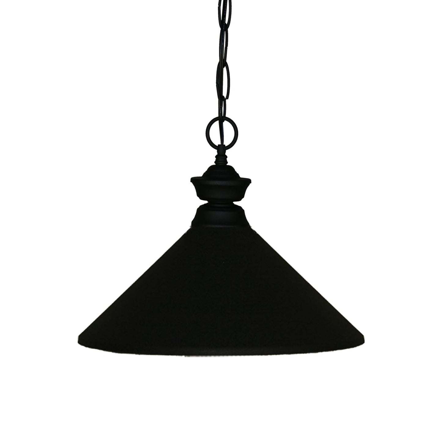 Z-Lite Cone Pendant Light in Matte Black (Matte Black).