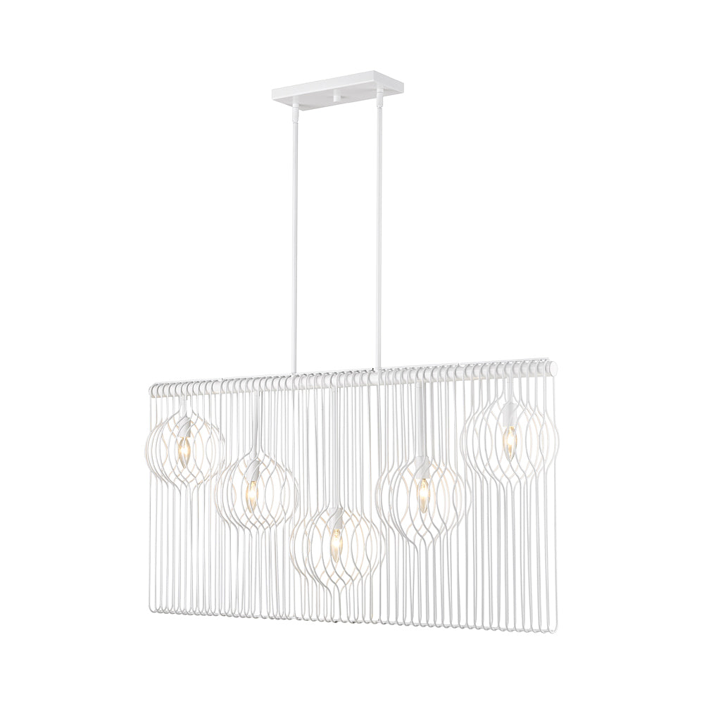 Contour Linear Chandelier in Detail.