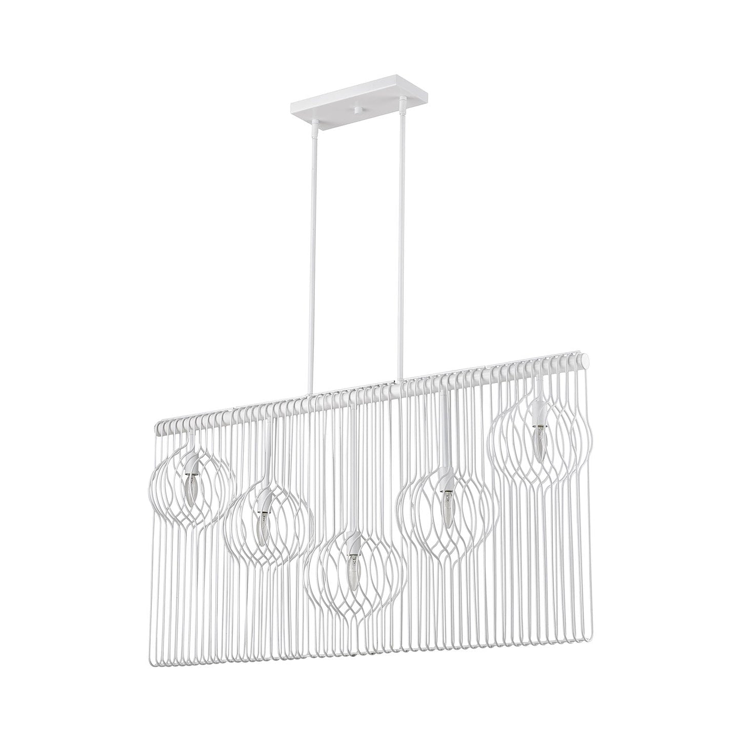 Contour Linear Chandelier in Detail.