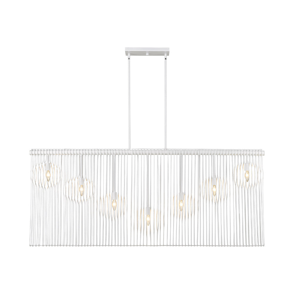 Contour Linear Chandelier in Detail.