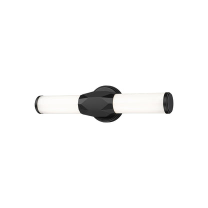 Cooper LED Bath Vanity Light in Matte Black (18-Inch).