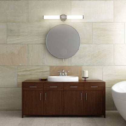 Cooper LED Bath Vanity Light in bathroom.
