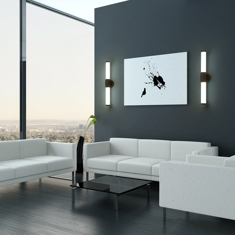 Cooper LED Bath Vanity Light in living room.