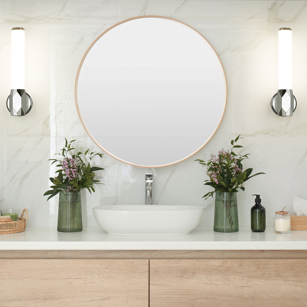 Cooper LED Bath Wall Light in bathroom.