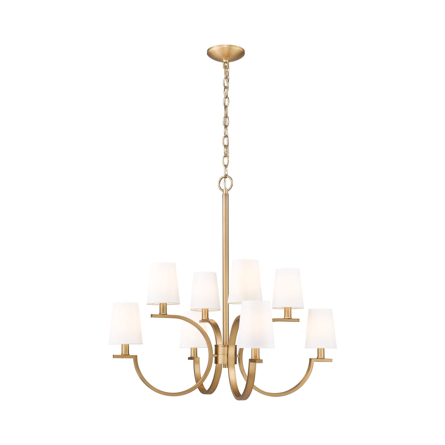 Cordelia Chandelier in Modern Gold (8-Light).